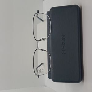 NWT MEN'S FLEXON EYEGLASS FRAMES MELVILLE 600 BLACK